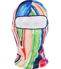 Лыжная маска балаклава с рисунком Цветной всплеск