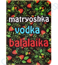Обложка для паспорта Matryoshka Vodka Balalaika