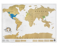 Скретч карта мира со стирающимся покрытием