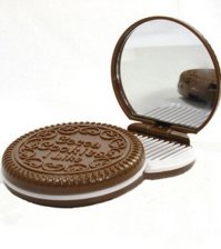 Складное зеркало с расческой Печенька