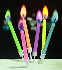 Свечи с разноцветным пламенем для торта