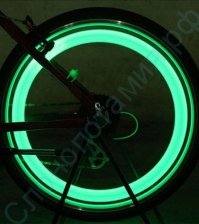 Светодиодная зеленая подсветка для колеса