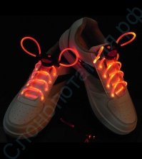 Светящиеся оранжевые LED шнурки