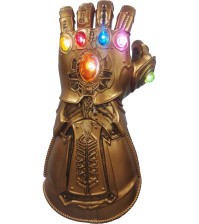 Светящаяся рука перчатка Таноса с камнями бесконечности