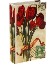 Книга сейф с ключом Букет тюльпанов